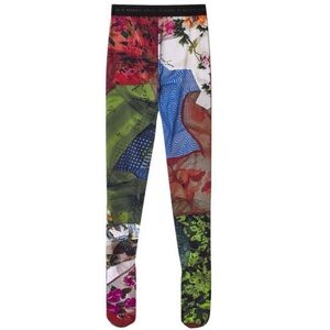 Marine Serre Scarves Print Recycled Second Skin Tights 'Muticolor'